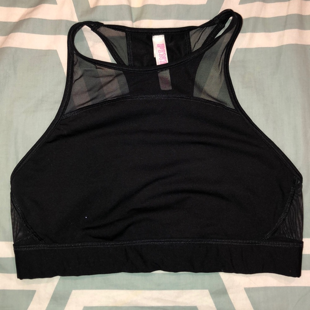 PINK high neck with mesh detailing